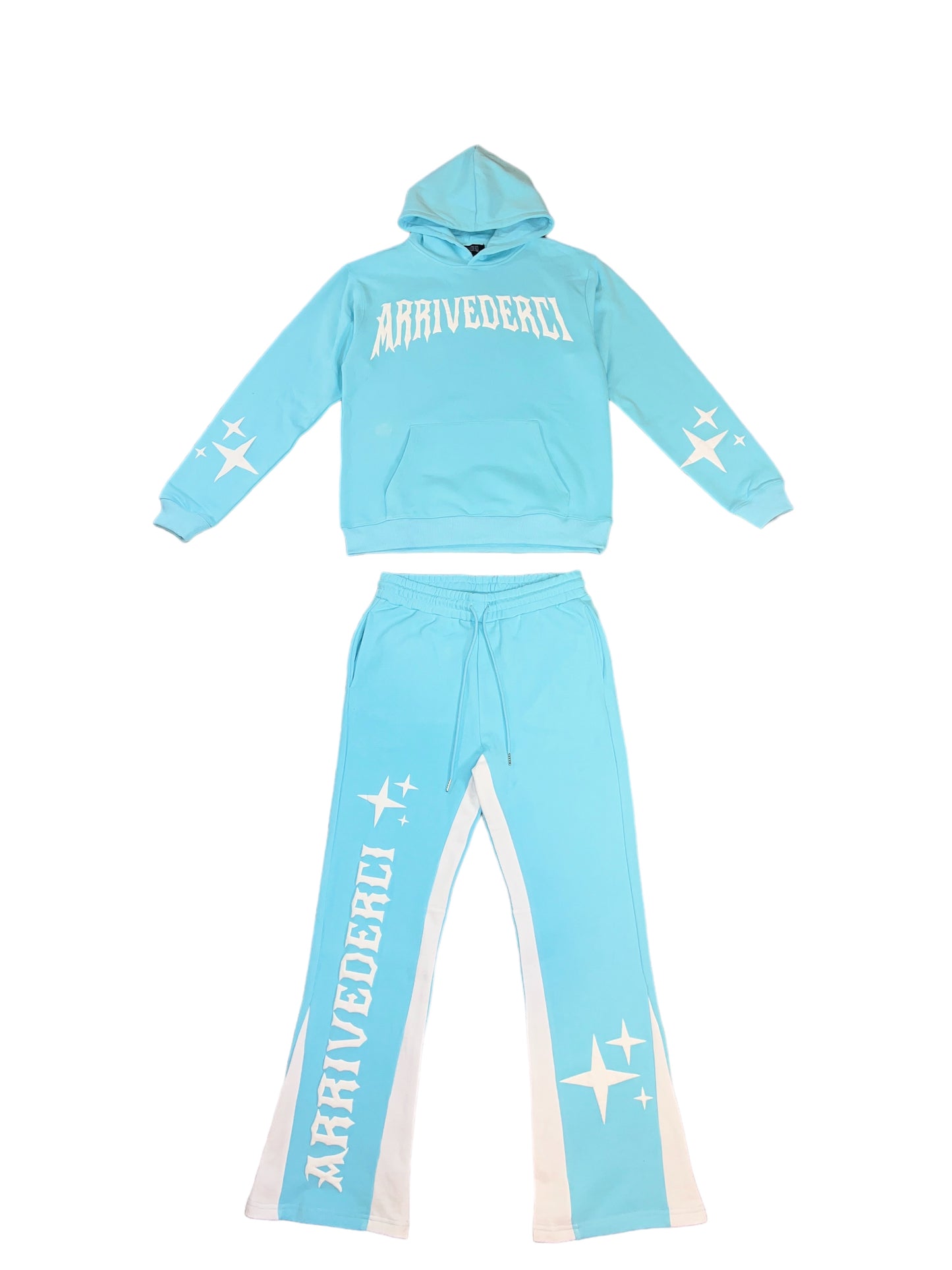 Baby blue Flare Tracksuit